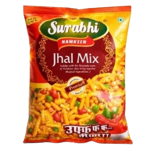 360g Surabhi Jhal Mix Namkeen - Regular Size, Spicy Flavor, Crunchy Texture | Tasty Savory Indian Snack