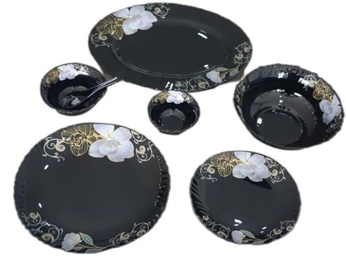 Black Ceramic Dinner Set