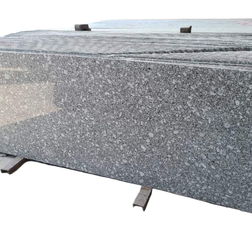 C White Granite - Polished Slab, White Color | Durable, Scratch Resistant, Heat Resistant, Glossy Finish