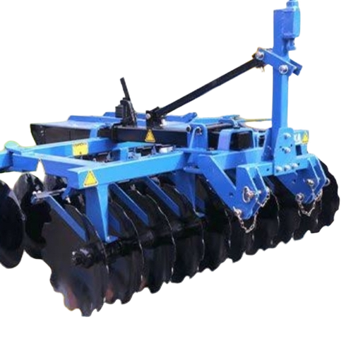 Disc Harrow - Metal Standard Size Blue, Heavy Duty Frame, Adjustable Deep Cutting Blades