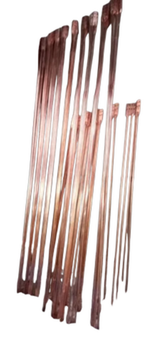 3 Meter Lath Copper Bonded Solid Earth Rods 14mm Diameter