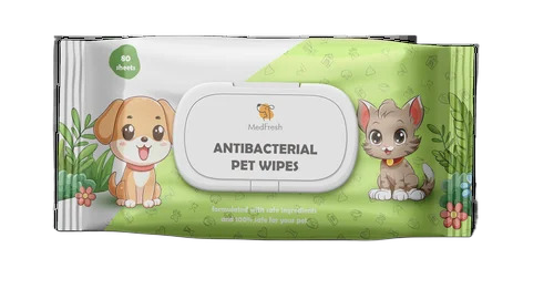Antibacterial Pet Wet Wipes