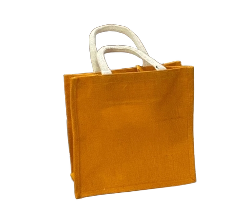 Fancy Yellow Jute Bag