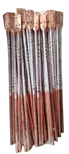 Lath Copper Bonded Solid Earth Rods 14mm Diameter 3 Meters Length