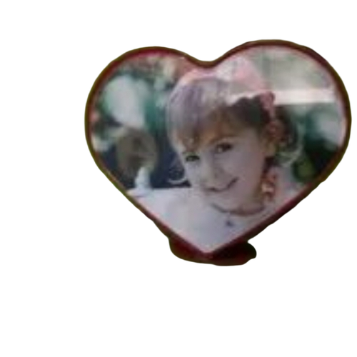 Heart Shape Frame - Red Frame, Red & White, Custom Shape | Lightweight, Durable, Smooth Finish, Easy Installation