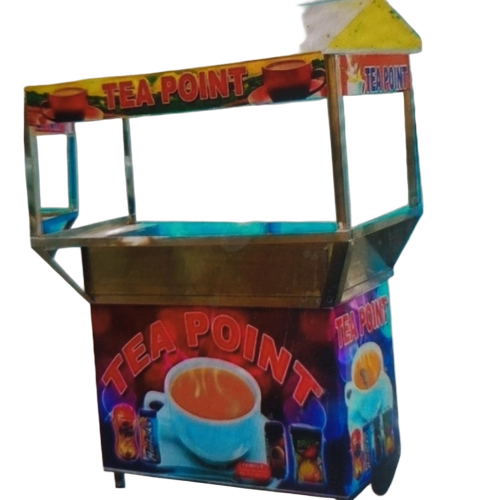 Stainless Steel Tea Point Display Counter
