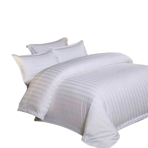 White Linen Bedsheet For Hotel Use