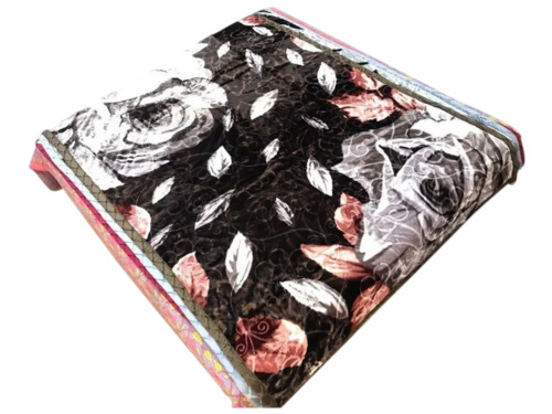 Black Printed Blankets