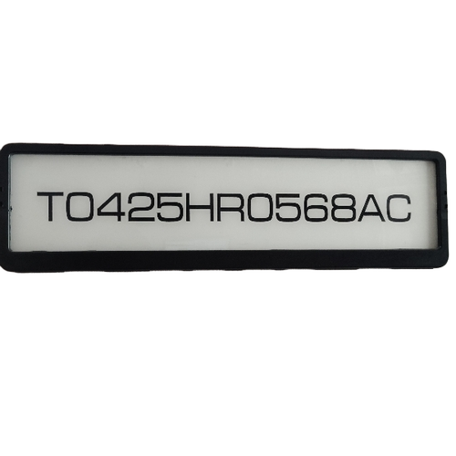 Car Number Plate - Acrylic, Customized Size | Durable, Fine Finished, Solid Hardness, For Four Wheeler