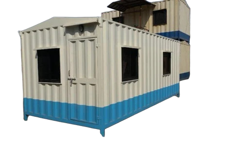 Industrial Bunk Office - Steel Modular Cabin, 10-12 Feet Height, Coated Surface | Portable, Custom Color, Steel Roof, Office Use