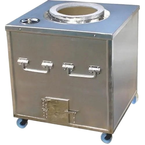 Stainless Steel Tandoor - Square Standard Size, Gas Powered | Heavy Duty, Free Stand, Industrial Use