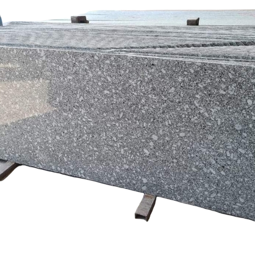 C White Granite Slabs - Customized Size, Grey, Fine Finished | Durable, Perfect Polished Rectangle Designer Pattern