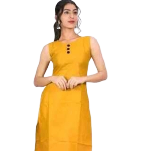 Yellow Women Kurti