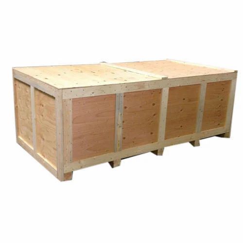 Industrial wood packing box