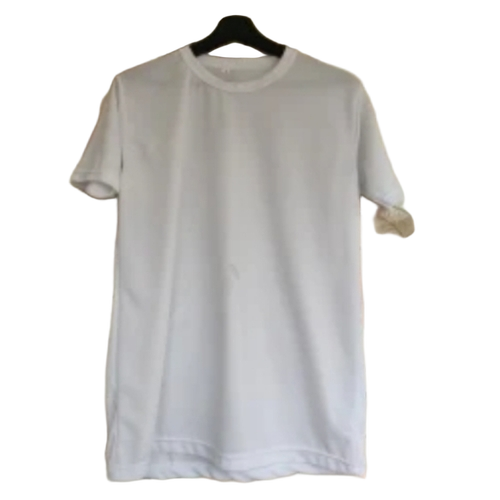 Men Plain White T Shirt - Sleeve Style: Short Sleeves