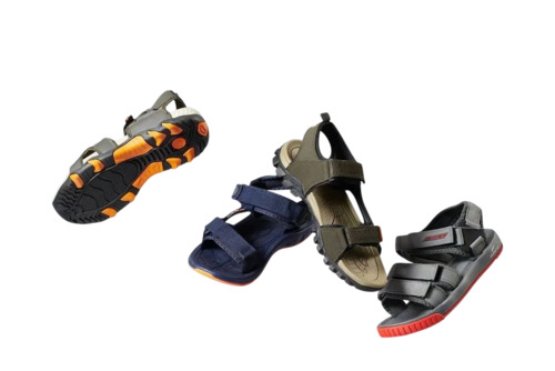 Mens Sandal - Leather, Customized Size, PU Outsole, Fine Finished | Buckle Closure, Lightweight, Durable, Designer Pattern, Casual Style