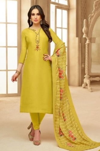 Silk Party Wear Salwaar Kameez - Color: Various Colors Are Available