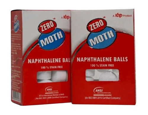 Stain Free Naphthalene Balls - Naphthalene Material, White, Round Shape | Durable, Fine Finished, 6 Months Shelf Life, For Bathroom Cleaning