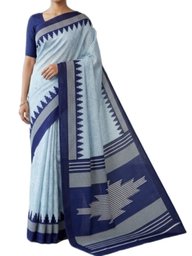 Fashionable Designer Printed Sarees - Color: Blue