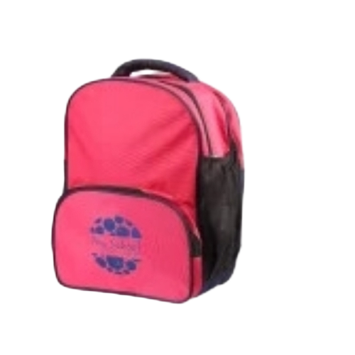 Nylon School Bag - Color: Pink