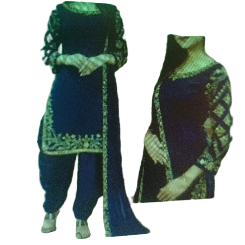 Women Designer Suit - Color: Blue