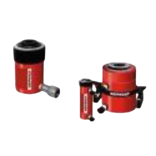 Hollow Plunger Hydraulic Cylinders - Color: Red And Black