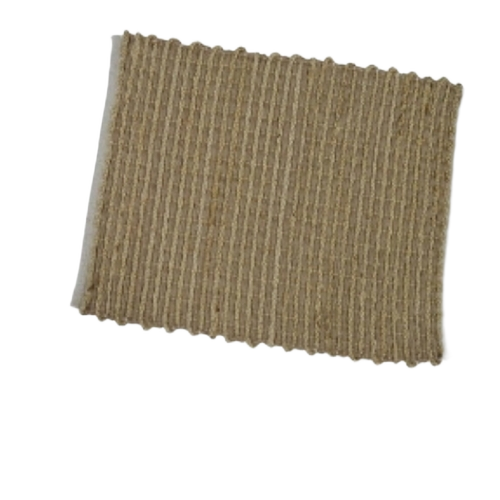 Jute Rugs - Custom Size, Brown | Adhesive-Protective, Machine Washable, Plain Pattern