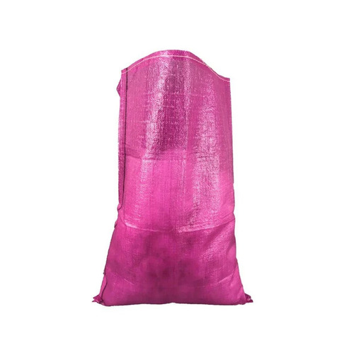 Pink Pp Woven Fabric Bag - 50 Kg Capacity, Moisture Proof Pink, Flexible UV Stabilized