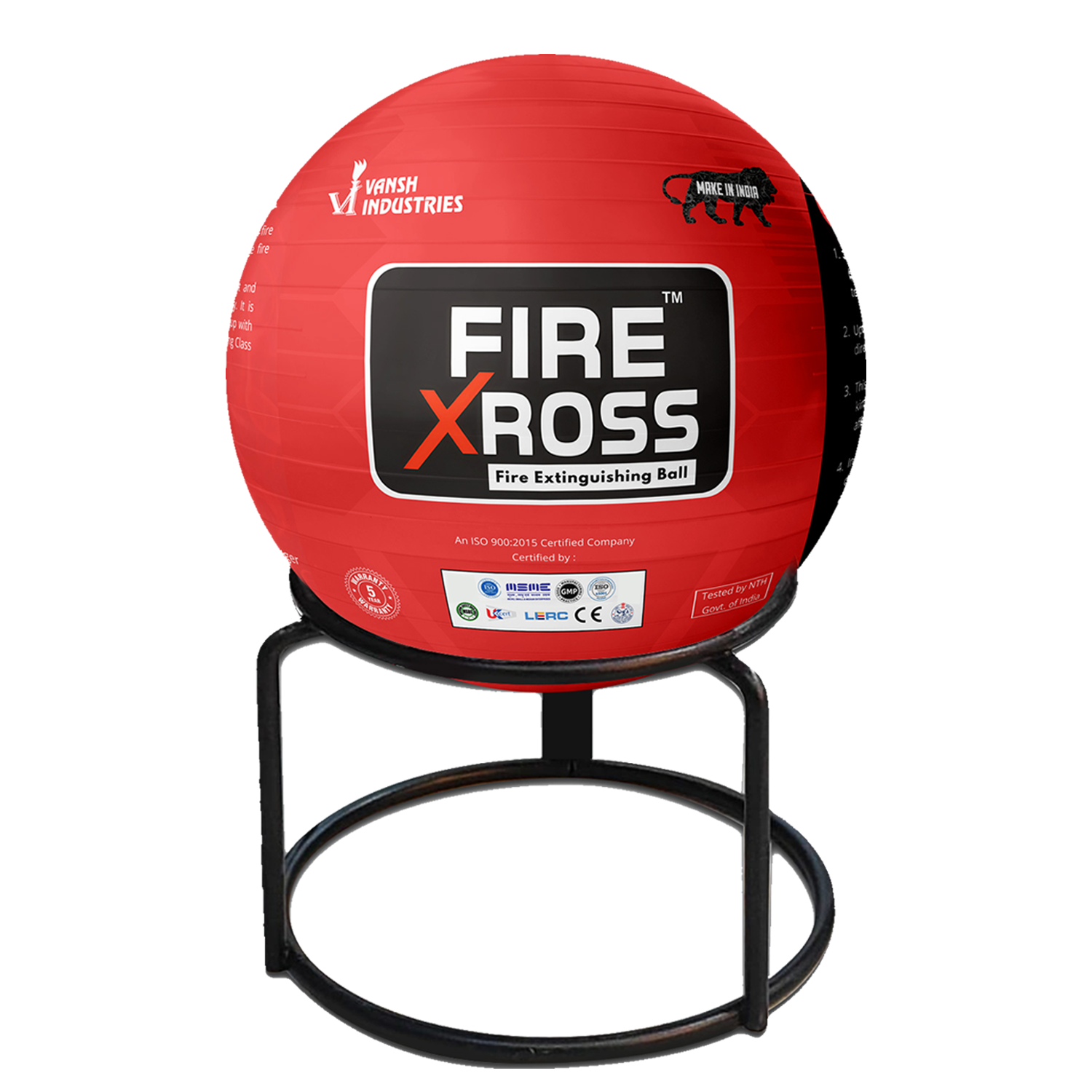 Automatic Fire Extinguisher Ball - Color: Red