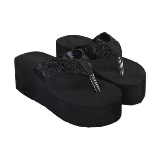 Ladies Chappals - Eva Flat Flip-flops, Sizes 4-8, Black | Casual, Plain Pattern, Good Quality
