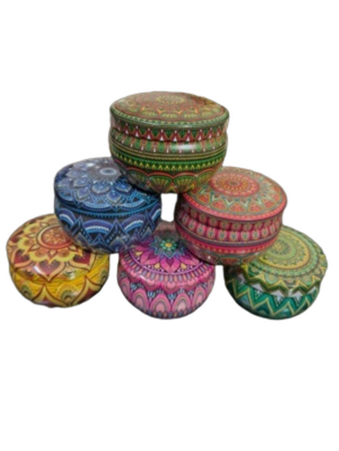 Candle Tin Container - Capacity: 50 To 80 Gms