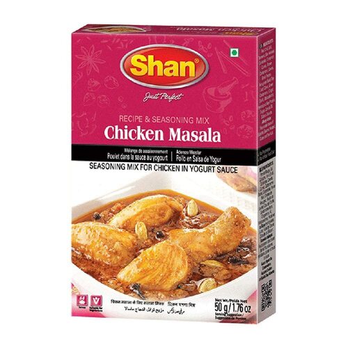 Shan Organic Chicken Masala - Brown Powder, 99% Purity | Spicy Taste, 9 Months Shelf Life, FSSAI Certified