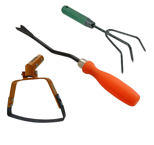 Weeder and Cultivator - Metal Tilling Tines, Adjustable Width and Depth, Multi Speed Gearbox, Deep-Tread Rubber Tyres