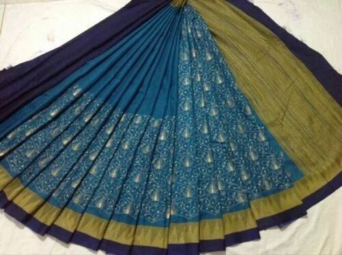 Stylist Chicken Work Soft Silk Saree