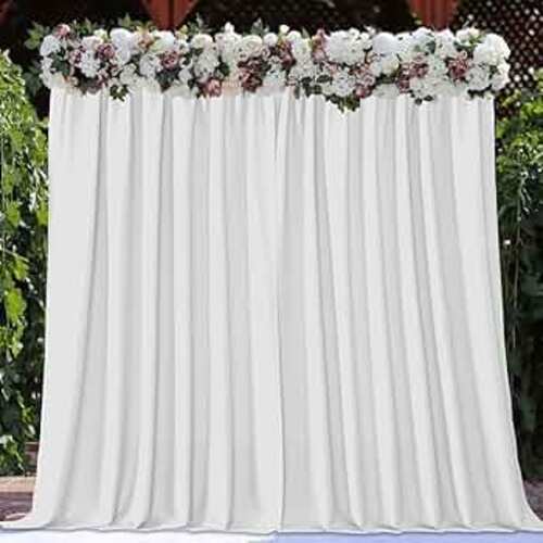 White Backdrop Curtain