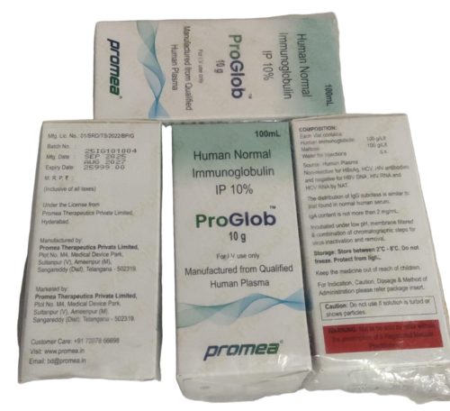 Human Normal Immunoglobulin Ip 10% 100Ml - Origin: Indian