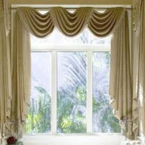 Plain Designer Window Curtain By Kohinoor Handicraft