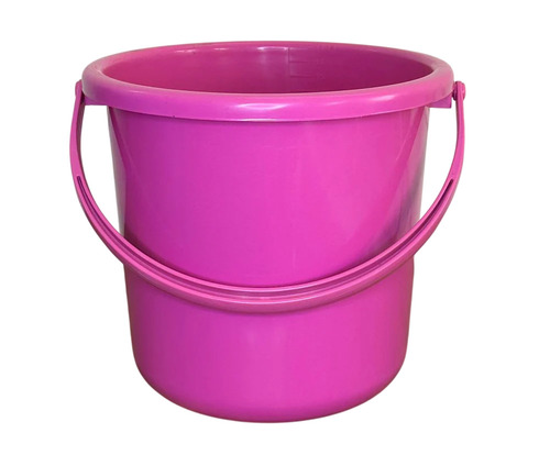 Sofiya Ruf Tuf Plastic Bucket - 17 Ltr (Milky) - Color: Pink