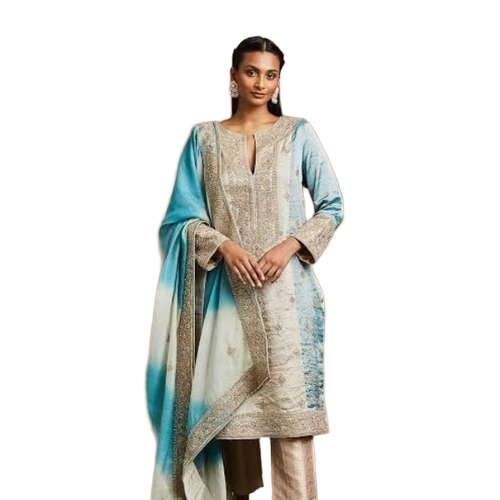 Zohra Kurta - Cotton, All Sizes, Color Variety | Breathable, Skin Friendly, Washable, Embroidered Long Sleeves