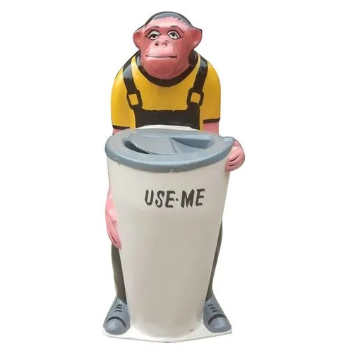 Monkey Frp Dustbin - Application: Garden