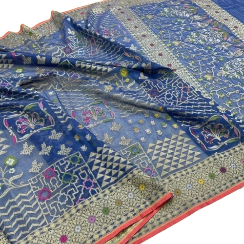 Banarasi Jamdani Cotton Saree