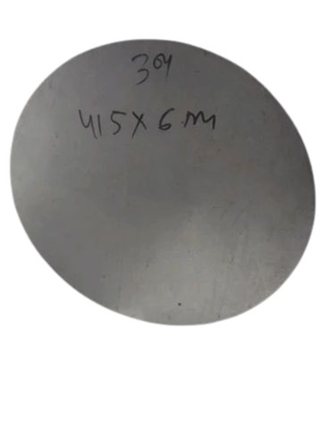 Stainless Steel Round Plate - Color: Silver