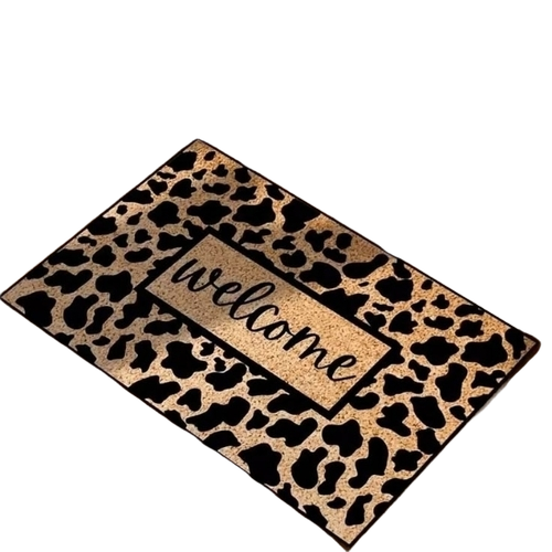 Home Mats - Polyester 10x8 Inch, Multicolor Printed | Machine Washable, Quick Drying, Modern Design