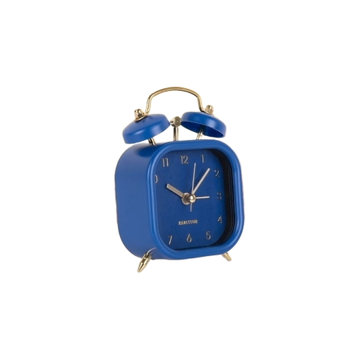 Karlsson Glam Metallic Square Alarm Clock