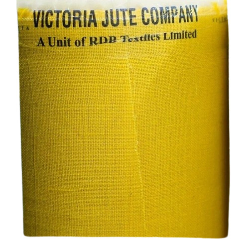 Unlaminated Jute Fabric - Juco 50 Inch x 50 m, 300 GSM, Yellow | Washable, Plain Texture, For Jute Bags