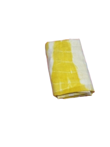 Cotton Printed Unstitched Suits - Color: Yellow Lemon And Cream