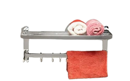 Ss Double Layer Folding Towel Rack