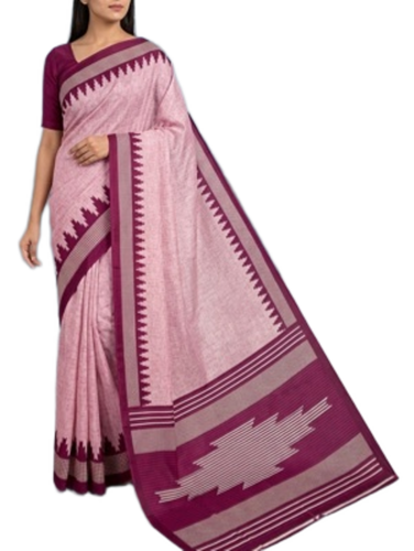 Fancy Crepe Printed Sarees - Color: Earth Brown