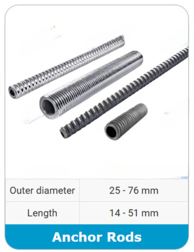 Heavy Duty T Series Self Drilling Anchor Bar - Color: Metal