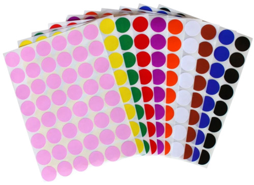 150 Gsm Multicolor Plain Label Sticker